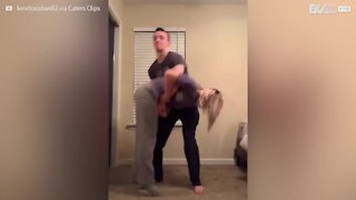 Teenager farts on boyfriend's face