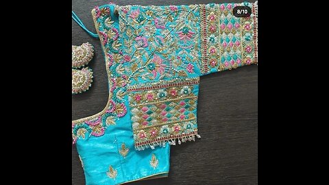 Letest design for hand embroidery work for saree blouse