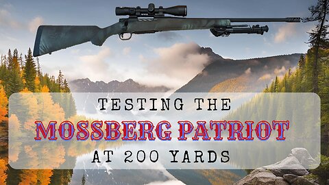 Mossberg Patriot Accuracy Test: 6.5 Creedmoor