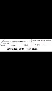 Sở Hà Nội: Câu 40: Cho hàm số y=f(x) liên tục trên R thỏa mãn f(x)=x+∫ x f(x)dx. Giá trị của f(2)