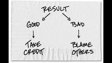 Societal Narcissism - Fine Line Between Blame & Credit