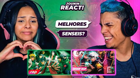 2 EM 1 MVTRAP & ARU | (PARÓDIA 7MZ) Rap dos Senseis & Rap do Jiraiya, Gojo e All Might [React] 🔥