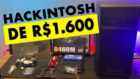 HACKINTOSH BARATO DE R$ 1600,00 - INTEL 10º GEN, WIFI NATIVO, AIR DROP, 100% MONTEREY!!! CONFERE!!!