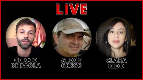 LIVE COM ALEXIS GREGO, CLARA KIDO E CHICCO DE PAOLA