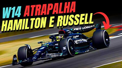 Hamilton e Russell RECLAMAM do W14 que atrapalha treinos em Silverstone