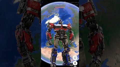 I found Transformers on Google Earth Studio |Scary in google #googleearth #Shorts #world