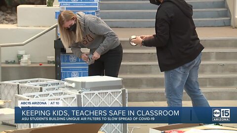 ASU students make DIY air filters to help slow the spread of COVID-19