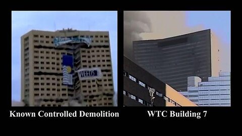 WTC7 Collapse Comparison w/ Typical Controlled Demolition - 720px