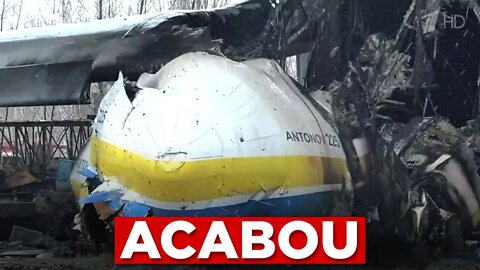 VEJA DE PERTO o estrago no Antonov 225. Descanse em paz, Mriya.