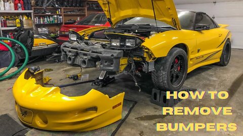 How to remove the Bumpers on your 98-02 Fbody Firebird/Trans Am