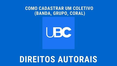 Cadastrando Coletivo na UBC