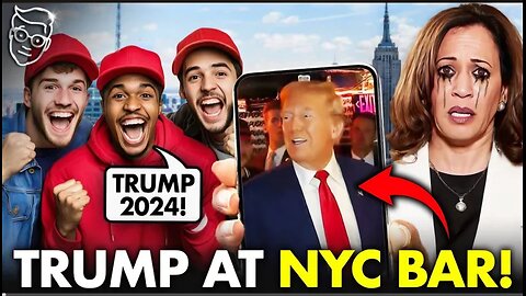 Trump Makes SURPRISE Visit To New York 'Bitcoin Bar' | Buys BURGERS and BEERS for Supporters