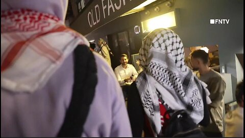 Pro-Palestine Protesters Rush Through Outdoor Dining in NYC