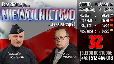 Czas skończyć... NIEWOLNICTWO ...czas zacząć?! - Olszański, Osadowski NPTV (06.06.2020)