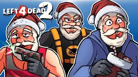 Left 4 Dead 2 - SAVING SANTA! (Xmas Mods) With Vanoss & Moo!