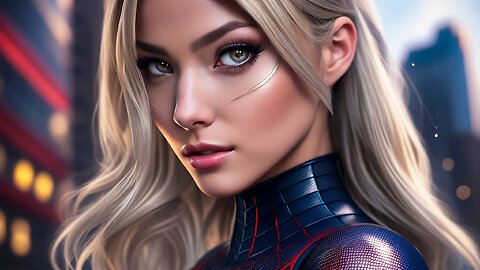 Spider Girl AMAZING AI Art (4K Spider-Gwen AI art)