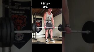 345x12 deadlift #shorts