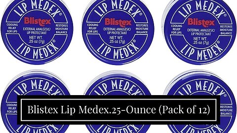 Blistex Lip Medex.25-Ounce (Pack of 12)