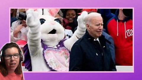 Biden Blocked by Easter Bunny from Answering Questions