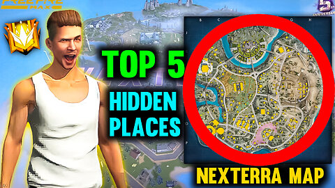 Top 5 Hidden Places In Nexterra Map😵|Hidden Places In Nexterra Map|Part 2|Bot Sanju