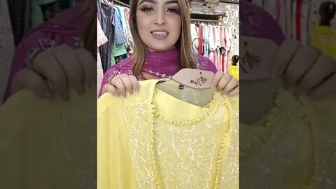 Live With Pakistani stitches chikankari bin saeed & Indian stitch 3ps..🥰 Order link👇#azwa #livefest