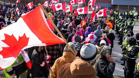 Police Arrest Peaceful Protesters Who Remained at US-Canada Bridge - Democracy Is DEAD