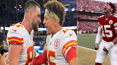 Patrick Mahomes Can't Stop Laughing at Kelce's Kermit Impression!