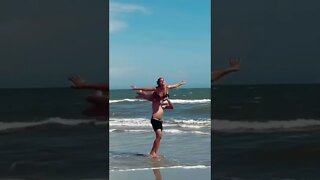 Partner dance aerials on the beach #shorts #dance #beach