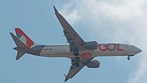 Boeing 737 MAX 8 PS-GPH vindo de São Paulo(Congonhas)