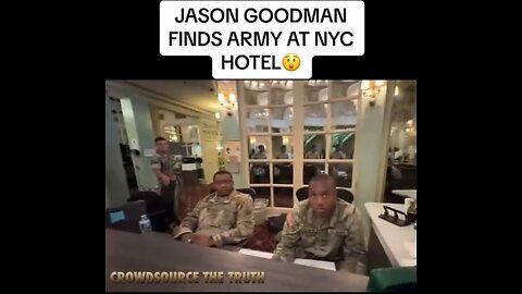 WTF why has the US Army taken over a hotel in NY…interesting