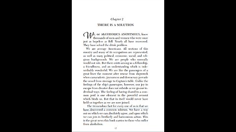 AI Bill Wilson Read's Chapter 2 "There Is A Solution" from the Big Book of Alcoholics Anonymous