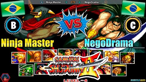 Samurai Shodown II (Ninja Master Vs. NegoDrama__) [Brazil Vs. Brazil]