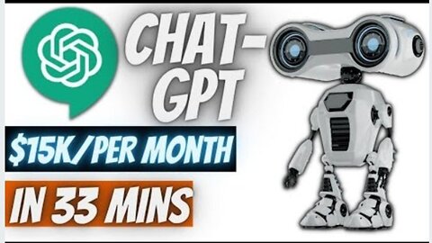 CHATGPT: How to build Passive Income With Chat GPT OpenAI- $15,000/Month.