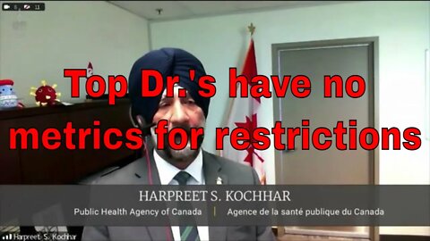 Dr. Ellis questions why the Public Health Agency of Canada does not know the restrictions they set🎭