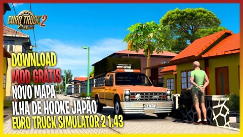 NOVO MAPA PARA ETS2 1.43 ILHA HOKKKE EURO TRUCK SIMULATOR 2 1.43