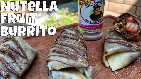 Nutella Dessert Burrito on the Flat Top Griddle | Grilled Desserts Easy