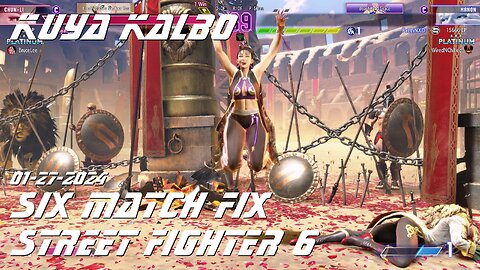 Kuya Kalbo Six Match Fix with Chun Li on Street Fighter 6 as Puyat 01-27-2024.