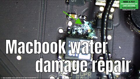 Macbook Air Water Damage Repair