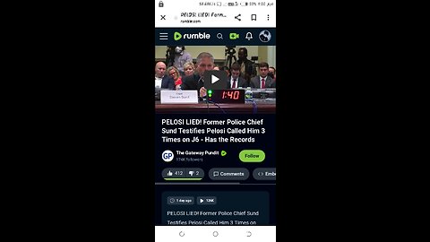 PELOSI LIED! Former police chief sund Testifles Pelosi called Him 3 Times on J6- Has the records