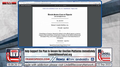 Breaking News: 8 Circuit Court of Appeals Rules Federal Government Cannot Just Indefinitely Keep Mike Lindell's Phone.