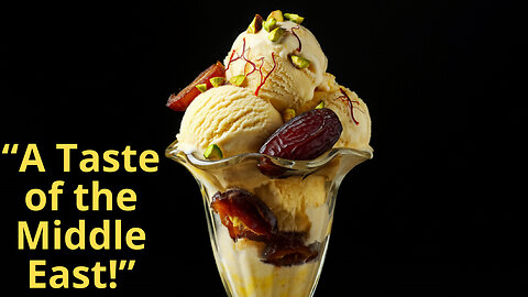 Indulge in Saffron-Date Ice Cream: A Middle Eastern Delight