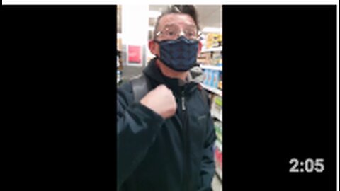 CoVid Sheeple Gone Wild - BRAINWASHED Slave Muzzle Wearing Gimp In Sainsbury's UK