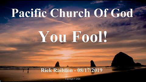 Rick Railston - You Fool!