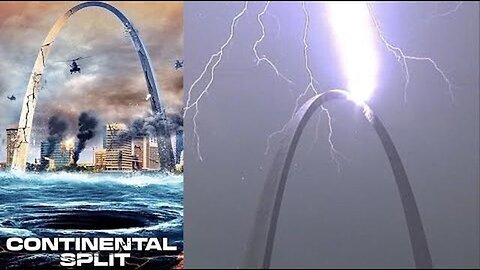 CONTINENTAL SPLIT! PREDICTIVE PROGRAMMING SHOWING EARTHQUAKE COMING TO AMERICA VIA THE GATEWAY ARCH!