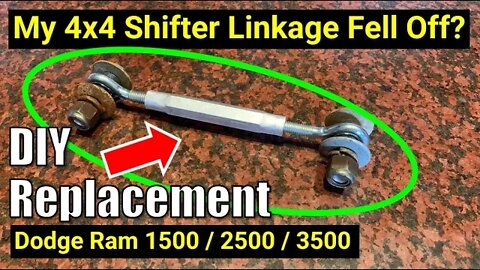 Replace Missing 4x4 Transfer Case Linkage Dodge Ram Pickup 1500 2500 3500 DIY Fix