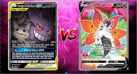 Pokemon TCG Online Expanded Gengar Mimikyu GX Shadow Rider Vileplume VS Volcarona V!!