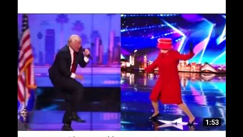 President Donald trump and coin alizabeth dance