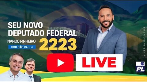 NANDO PINHEIRO AO VIVO - MOTIVACAO BOLSONARO LULA PABLO MARCAL