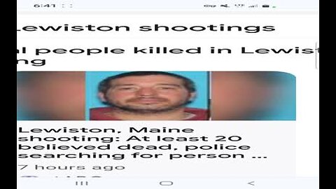 MAINE MASSIVELY FAKE MASS SHOOTING