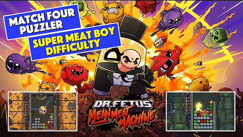 Match Four with Tough as Nails Difficulty | Super Meat Boy | gogamego